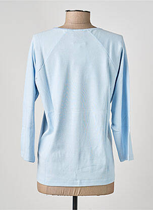 T-shirt coupe droite manches 3/4 bleu LEWINGER femme