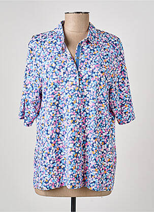 Polo coupe droite manches courtes bleu RABE femme