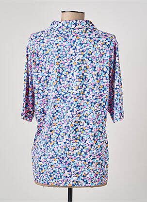 Polo coupe droite manches courtes bleu RABE femme