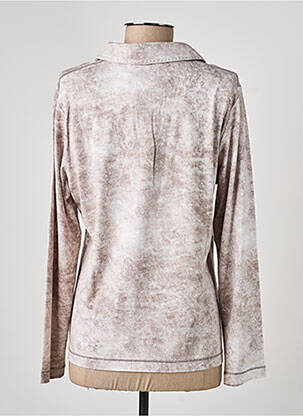Polo coupe droite manches longues marron RABE femme