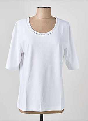 T-shirt coupe droite manches courtes blanc RABE femme