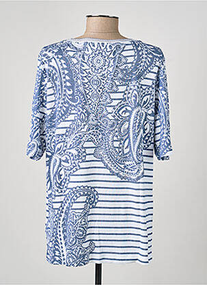 T-shirt coupe droite manches courtes bleu OLSEN femme