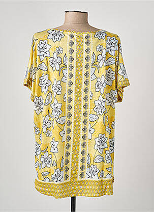 T-shirt imprimé fantaisie manches courtes jaune OLSEN femme