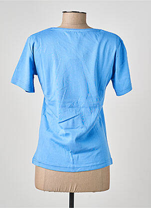 T-shirt sérigraphie floquée manches courtes bleu ARMOR LUX femme