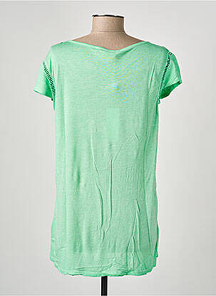 T-shirt coupe droite manches courtes vert CONCEPT K femme