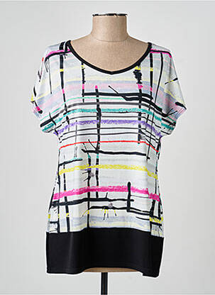 Top stretch manches courtes blanc TELMAIL femme