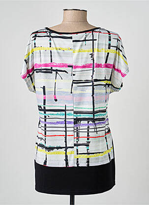 Top stretch manches courtes blanc TELMAIL femme