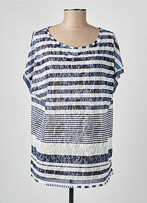 Top manches courtes manches courtes bleu CONCEPT K femme