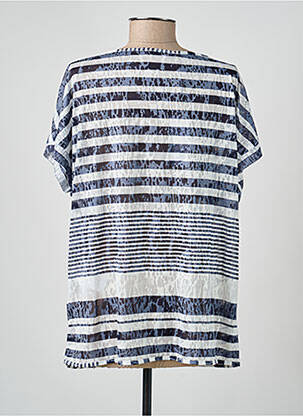 Top manches courtes manches courtes bleu CONCEPT K femme