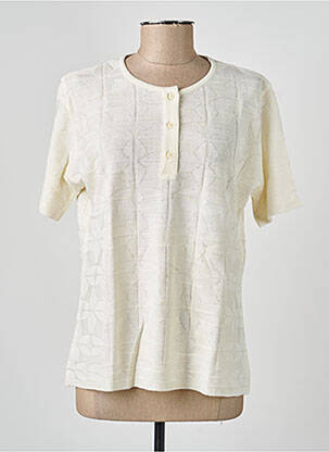 T-shirt coupe droite manches courtes beige EDWIGE femme