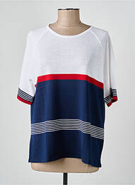 T-shirt imprimé fantaisie manches courtes blanc PAUPORTÉ femme