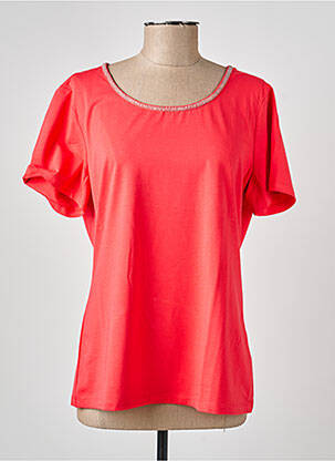 T-shirt coupe droite manches courtes orange CONCEPT K femme