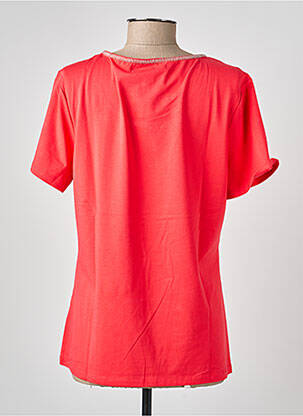 T-shirt coupe droite manches courtes orange CONCEPT K femme
