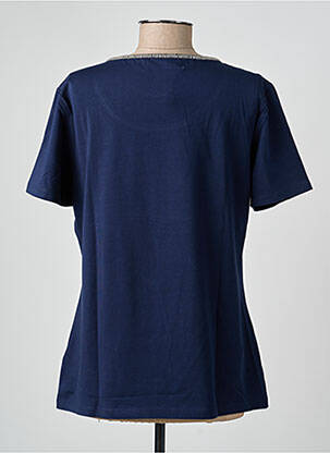T-shirt coupe droite manches courtes bleu CONCEPT K femme