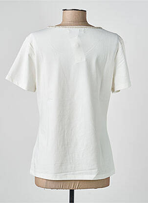 T-shirt coupe droite manches courtes blanc CONCEPT K femme