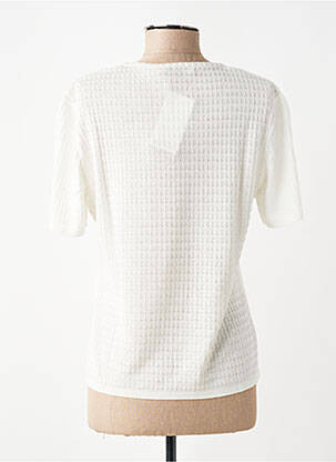 T-shirt coupe cintrée manches courtes blanc RODAM femme