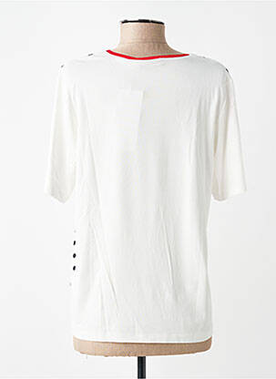 T-shirt coupe droite manches courtes blanc GRIFFON femme