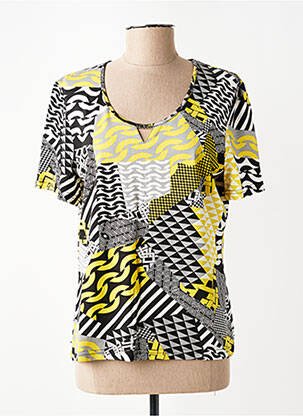 T-shirt imprimé fantaisie manches courtes noir PAUPORTÉ femme