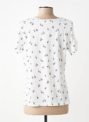 T-shirt imprimé fantaisie manches courtes blanc PAUPORTÉ femme