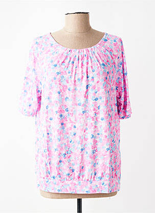 T-shirt imprimé fantaisie manches courtes rose RABE femme