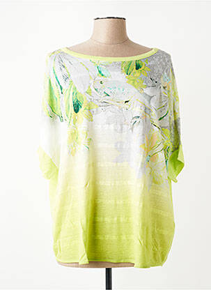 T-shirt imprimé fantaisie manches courtes vert OLSEN femme