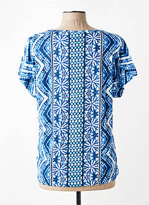 T-shirt imprimé fantaisie manches courtes bleu OLSEN femme