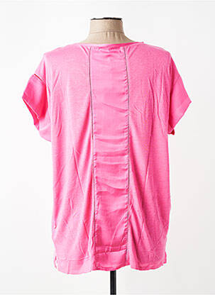 T-shirt coupe droite manches courtes rose OLSEN femme