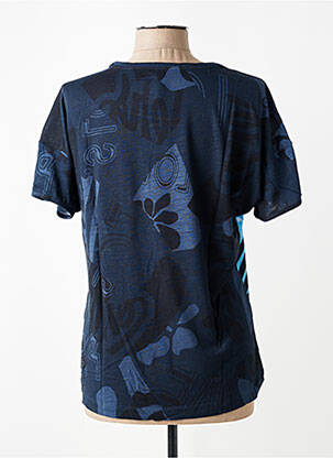 T-shirt imprimé fantaisie manches courtes bleu RABE femme