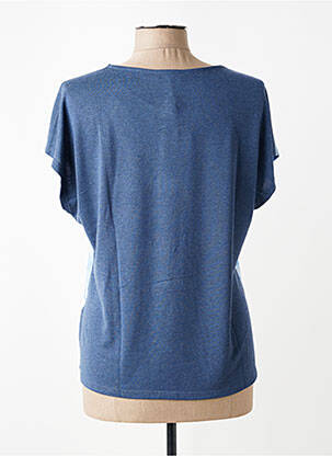 T-shirt imprimé fantaisie manches courtes bleu THOMAS RABE femme