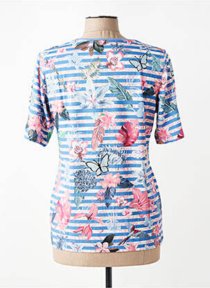 T-shirt stretch manches courtes bleu RABE femme