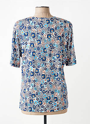 T-shirt imprimé fantaisie manches courtes bleu GRIFFON femme
