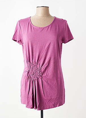 T-shirt stretch manches courtes violet KATMAI femme