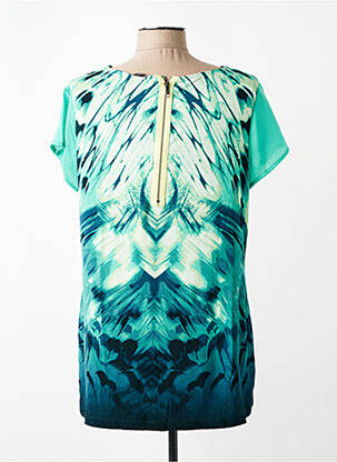 T-shirt imprimé fantaisie manches courtes vert OLSEN femme
