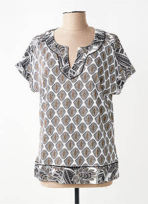 T-shirt imprimé fantaisie manches courtes blanc OLSEN femme