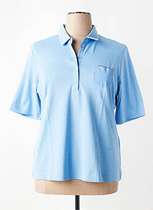 Polo coupe droite manches courtes bleu RABE femme