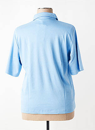 Polo coupe droite manches courtes bleu RABE femme
