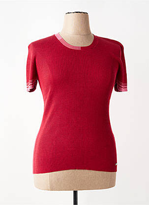 T-shirt coupe cintrée manches courtes rouge KATMAI femme