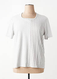 T-shirt coupe droite manches courtes gris RODAM femme