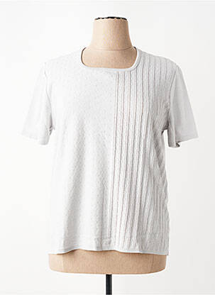 T-shirt coupe droite manches courtes gris RODAM femme