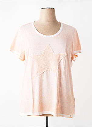 T-shirt coupe droite manches courtes rose OLSEN femme