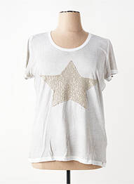 T-shirt coupe droite manches courtes gris OLSEN femme