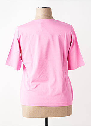 T-shirt coupe droite manches courtes rose RABE femme
