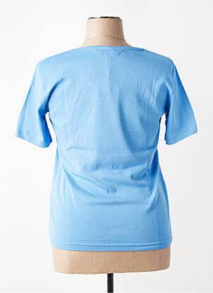 T-shirt sérigraphie floquée manches courtes bleu ARMOR LUX femme