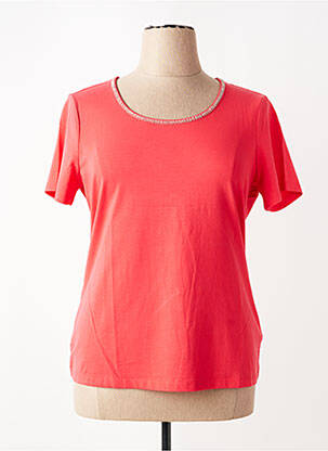 T-shirt stretch manches courtes rouge CONCEPT K femme