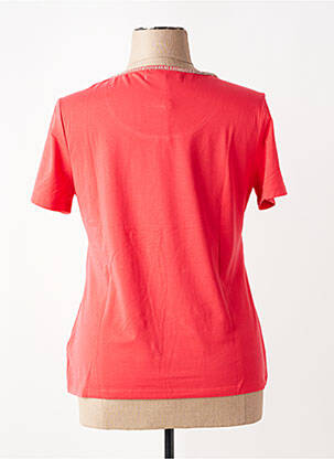 T-shirt stretch manches courtes rouge CONCEPT K femme