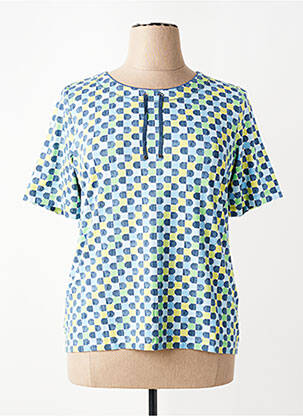 T-shirt imprimé fantaisie manches courtes bleu RABE femme