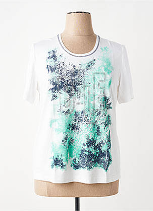 T-shirt imprimé fantaisie manches courtes blanc RABE femme