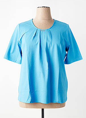 T-shirt coupe droite manches courtes bleu RABE femme