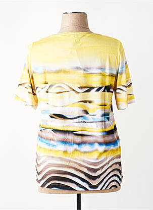 T-shirt imprimé fantaisie manches courtes jaune RABE femme