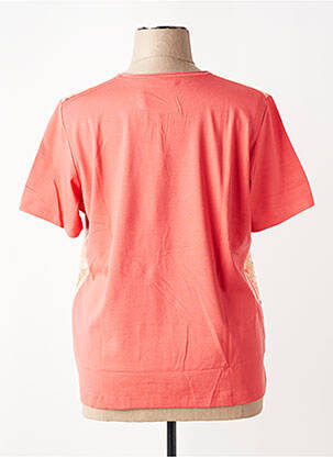 T-shirt imprimé fantaisie manches courtes orange RABE femme